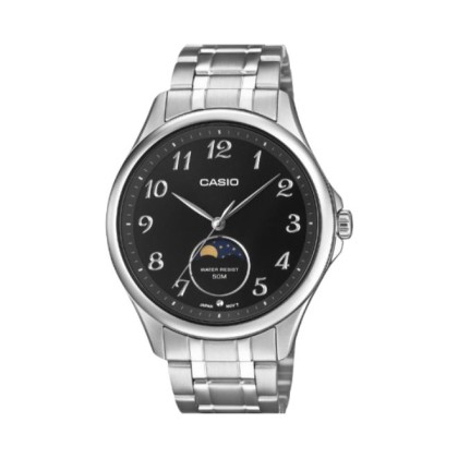 CASIO GENERAL MTP-M110D-1AVDF Black Dial Stainless Steel Men Analog Watch